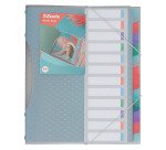 Trieur plastique Esselte Colour’Breeze 12 divisions format A4