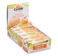 Gerblé crunchy biscuit with honey and sesame - bar of 27 g