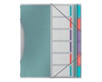 Plastic sorting folder Esselte Colour'Ice 6 divisions - A4
