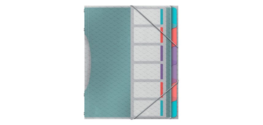 Trieur plastique ESSELTE Colour’Breeze 6 divisions - A4