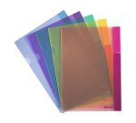 Chemises coin polypropylène 18/100e couleurs assorties - Paquet de 24 - Color Collection Tarifold A4