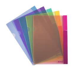 Dosier uñero polipropileno 18/100e de colores surtidos Color Djois by Tarifold, tamaño A4, paquete de 24