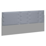 Acoustic panel light grey for isle of desks Ergomaxx W 160 cm 