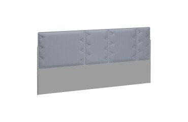 Acoustic panel light grey for isle of desks Ergomaxx W 160 cm 