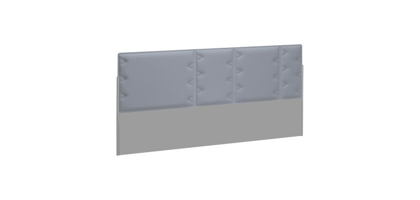 Panneau acoustique gris clair L 160 x H 70 cm pour pôle de bureaux Up & Up