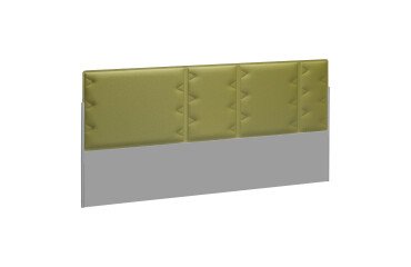 Acoustic panel green for isle of desks Ergomaxx W 160 cm 