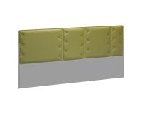 Akoestische schermwand voor eiland werkposten Ergomaxx groen B 160 cm