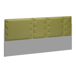 Akustische Abschirmwand für Insel von Arbeitstischen Ergomaxx grün B 160 cm 