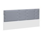 Panneau acoustique pour pôle de bureaux Ergomaxx gris clair L 160 cm fixation blanc