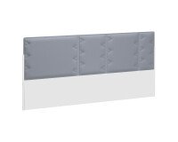 Akoestische schermwand voor eiland werkposten Ergomaxx lichtgrijs B 160 cm