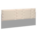 Acoustic panel beige for isle of desks Ergomaxx W 160 cm 