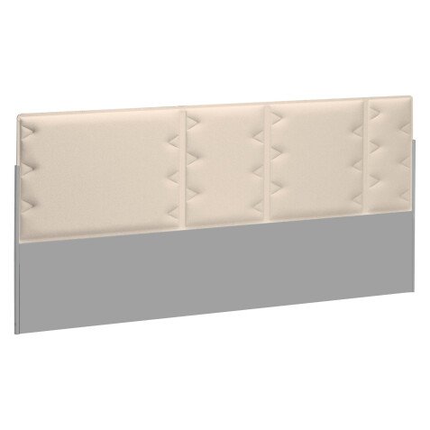 Akoestische schermwand voor eiland werkposten Ergomaxx beige B 160 cm