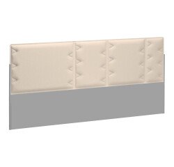 Acoustic panel beige for isle of desks Ergomaxx W 160 cm 