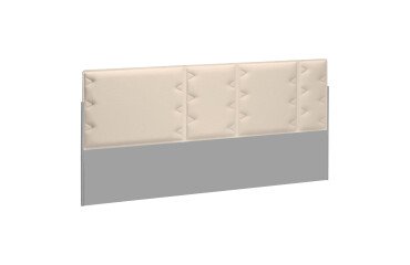 Acoustic panel beige for isle of desks Ergomaxx W 160 cm 