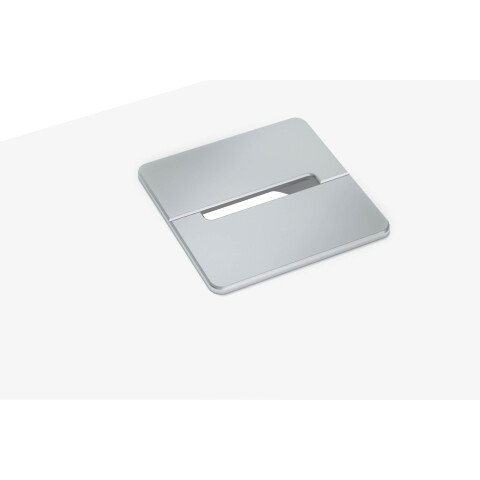 Pasacable cuadrado aluminio para tablero Ecla - lote de 2