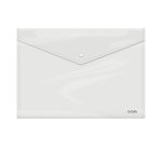 Sobre protegedocumentos Dohe Folio pp translúcido cierre por broche