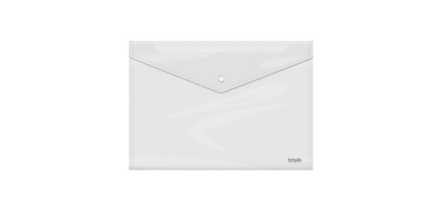 Sobre protegedocumentos Dohe Folio pp translúcido cierre por broche