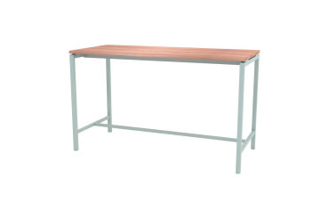 Table haute Boxy H 107 cm piétement métal