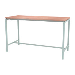 Hoge tafel Boxy H 107 cm metalen onderstel