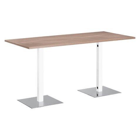 Table de réunion haute plateau orme L 210 x P 100 cm - Meeting