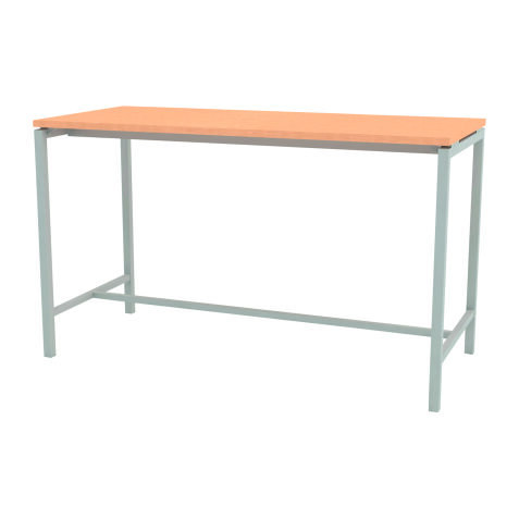 Table haute Boxy H 107 cm piétement métal