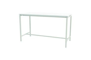 Table haute Boxy H 107 cm piétement métal