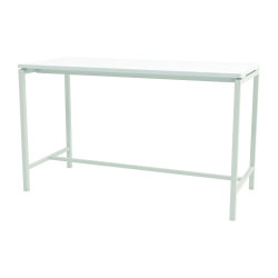 Table haute Boxy H 107 cm piétement métal