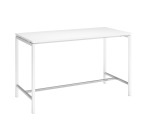 Pack table haute et support TV Boxy - Blanc