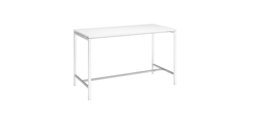 Table haute Boxy H 107 cm piétement métal