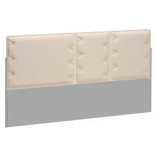 Akoestische schermwand voor eiland werkposten Ergomaxx beige B 140 cm