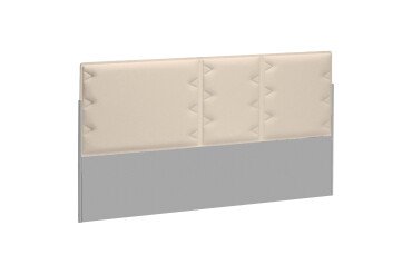 Akoestische schermwand voor eiland werkposten Ergomaxx beige B 140 cm