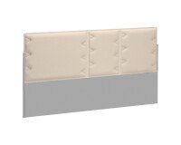 Akoestische schermwand voor eiland werkposten Ergomaxx beige B 140 cm