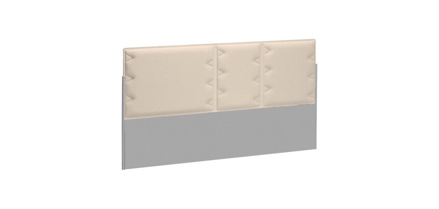 Panneau acoustique beige L 140 x H 70 cm pour pôle de bureaux Up & Up