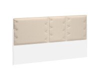Acoustic panel beige for isle of desks Ergomaxx W 140 cm 