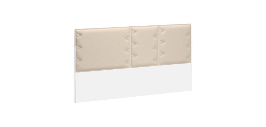 Acoustic panel beige for isle of desks Ergomaxx W 140 cm 