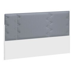 Akustische Abschirmwand für Insel von Arbeitstischen Ergomaxx grau B 120 cm 