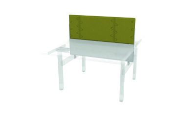 Acoustic panel green for isle of desks Ergomaxx W 120 cm 