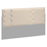 Acoustic division wall for isle of desks Ergomaxx beige W 120 cm 