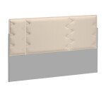 Acoustic division wall for isle of desks Ergomaxx beige W 120 cm 