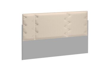 Akoestische schermwand voor eiland werkposten Ergomaxx beige B 120 cm 