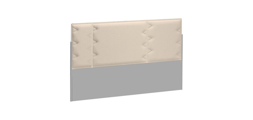 Akustische Abschirmwand für Insel von Arbeitstischen Ergomaxx beige B 120 cm