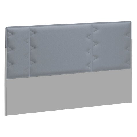 Acoustic panel for isle of desks Ergomaxx grey W 120 cm 