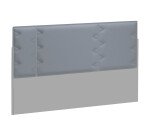 Panneau acoustique gris clair L 120 x H 70 cm pour pôle de bureaux Up & Up