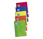 Cuadernos tapa blanda folio 80 hojas 4x4 colores vivos Oxford - Pack 4 +1 GRATIS