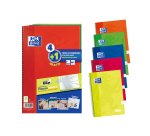 Cuadernos Write&erase tapa dura Fº 80 hojas 4x4 colores vivos Oxford - Pack 4 + 1 GRATIS