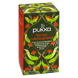 Tea Matcha Ginseng Bio Pukka - box of 20 bags