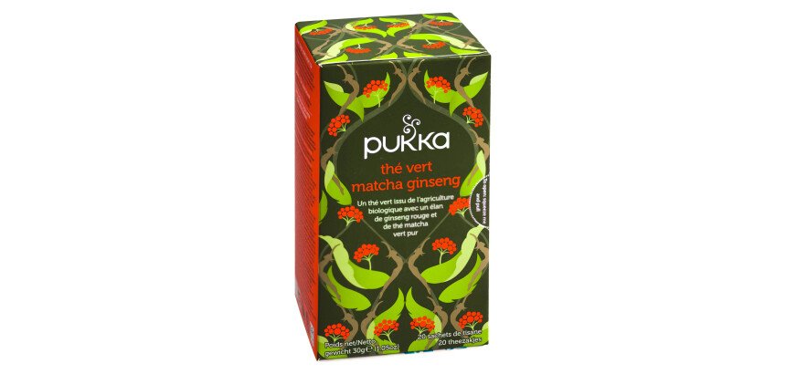 Thé vert Matcha Ginseng - boîte de 20 sachets