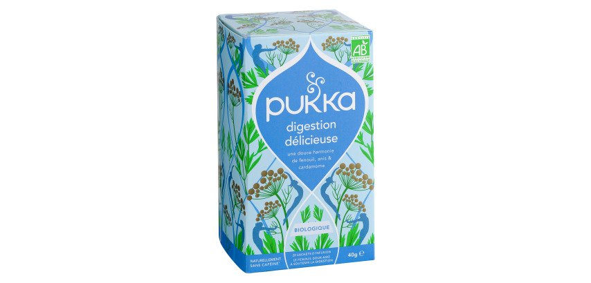 Infusion Digestion délicieuse Bio Pukka - Boîte de 20 sachets