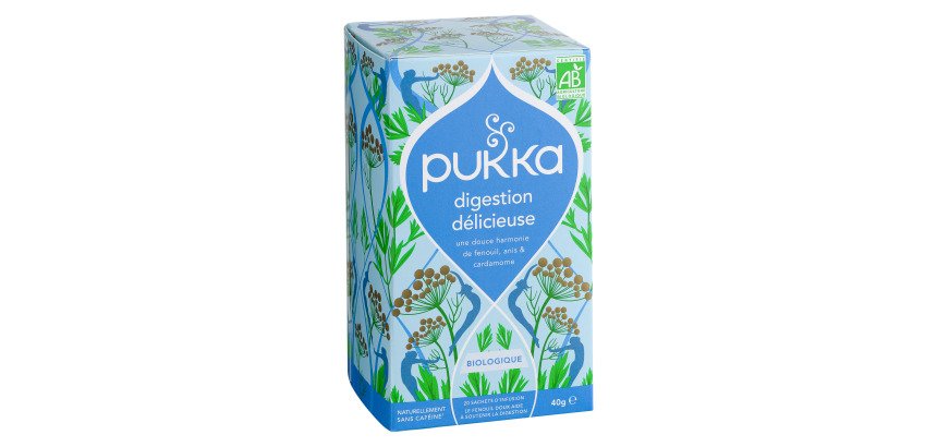 Infusion Digestion délicieuse Bio Pukka - Boîte de 20 sachets