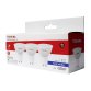 Pack 3 bombillas LED Toshiba dicroicas GU10, 5W, luz blanca fría